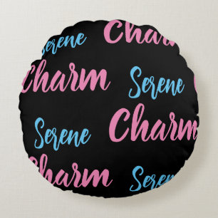 Serene Charm Round Pillow