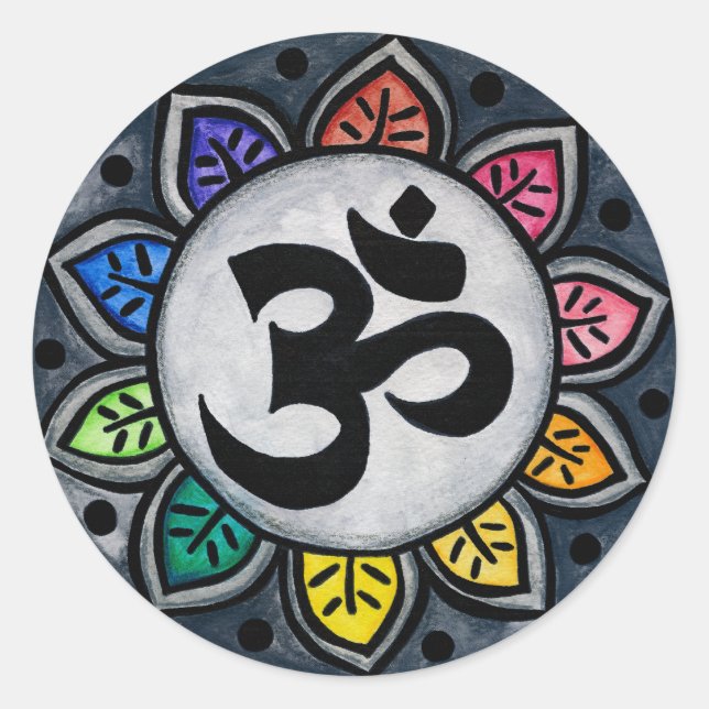 Serene Colour Classic Round Sticker (Front)