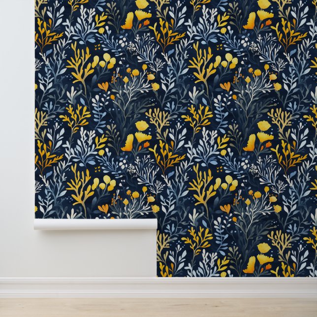 Serene coral reef pattern wall decor (Application)