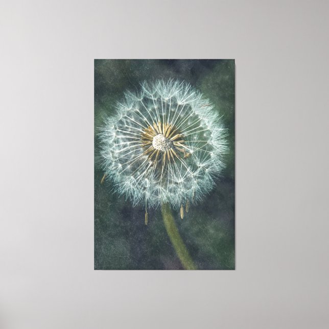 Serene Dandelion Canvas Art - Timeless Nature Insp (Front)