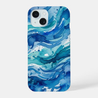 Serene Deep Sea Watercolor Abstract
