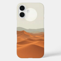 Serene Desert Vista: A Minimalist Landscape