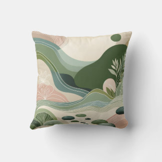 Serene Earth Flow Cushion