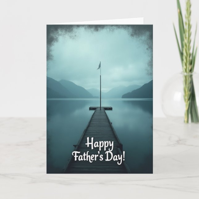 Serene Fathers Day Pier Card (Front)