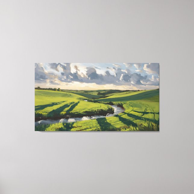 Serene Fields Canvas Print (Front)