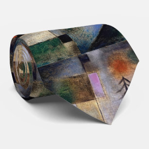 Serene Fir Trees Abstract Neck Tie