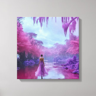 "Serene Forest Path - Nature's Tranquillity Poster Canvas Print