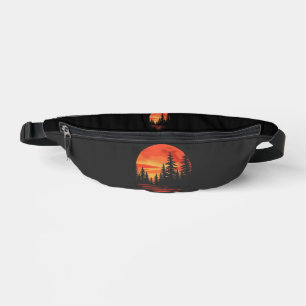 Serene Forest Sunset Bum Bags