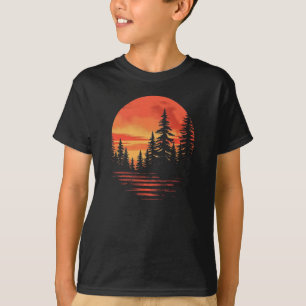 Serene Forest Sunset T-Shirt