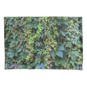 Serene Green Ivy Wall Hanging Vines Plant Leaves Pillowcase