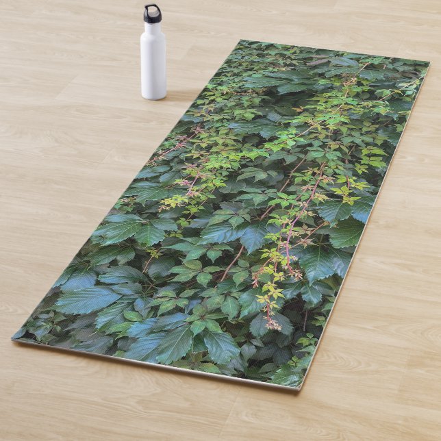Serene Green Ivy Wall Hanging Vines Plant Leaves Yoga Mat (In Situ)
