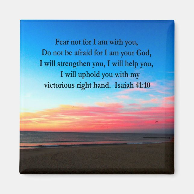 SERENE ISAIAH 41:10 SUNRISE PHOTO MAGNET (Front)