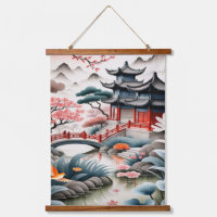Serene Japanese Garden Landscape Poster
