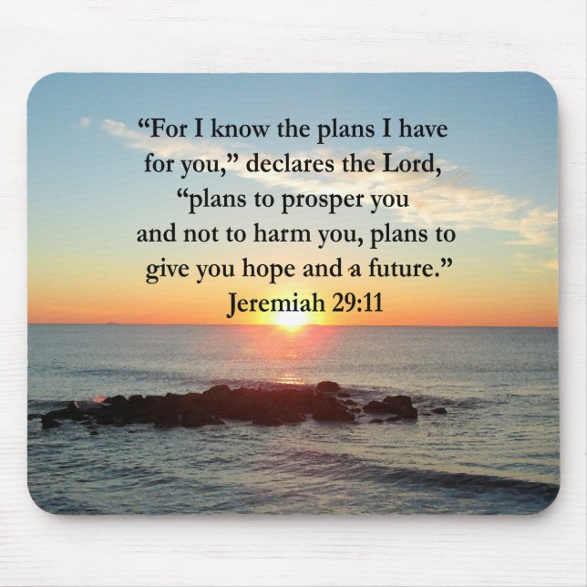 SERENE JEREMIAH 29:11 SUNRISE MOUSE MAT (Front)