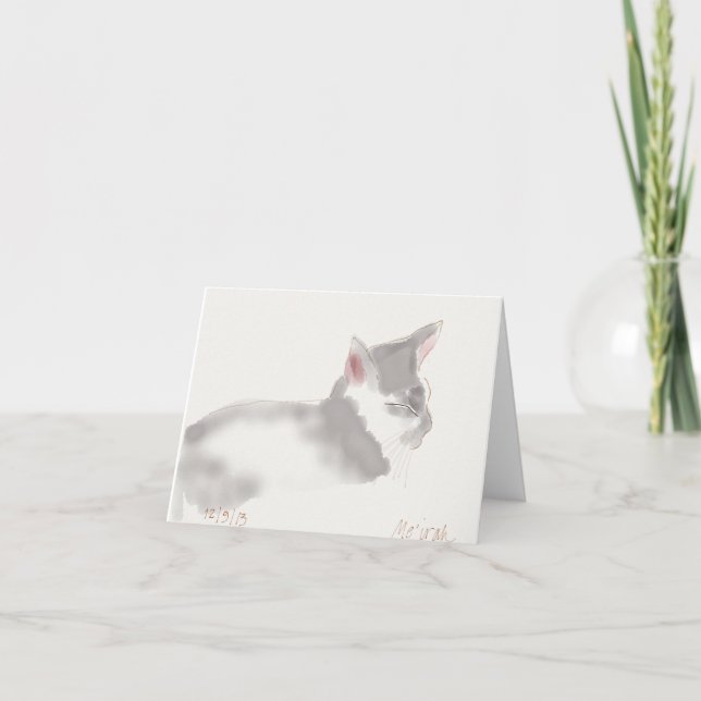 Serene Kitty Card (Front)