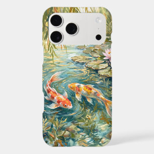 Serene Koi Among Lily Pads