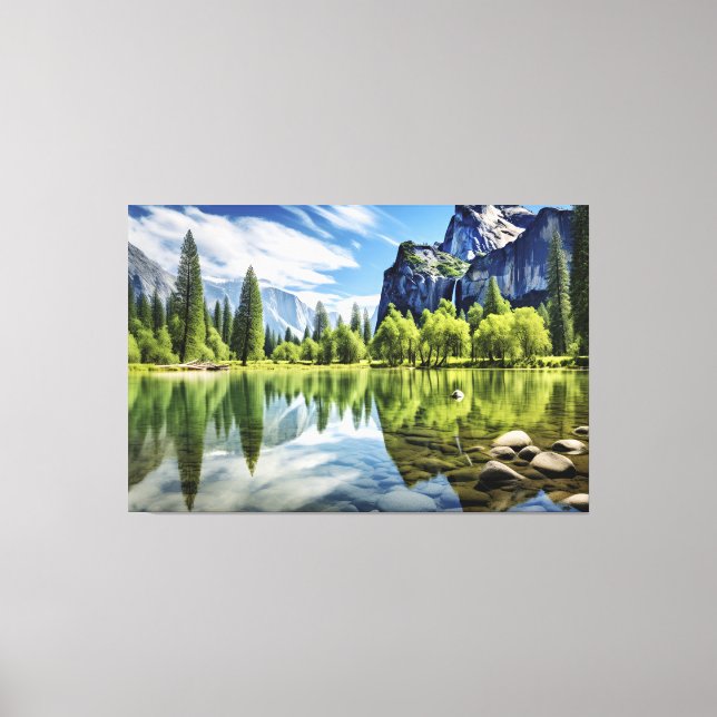 Serene Lagoon Canvas Print (Front)