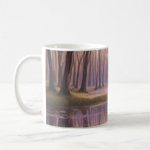 Serene Lake And Wildflowers In Soft Watercolors Coffee Mug