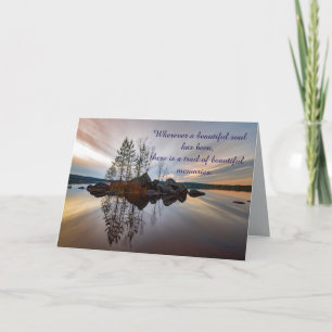 SERENE LAKE SYMPATHY CARD