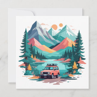 Serene Landscape Calm Tranquil Nature Outdoors Art Card