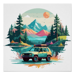 Serene Landscape Calm Tranquil Nature Outdoors Art Poster