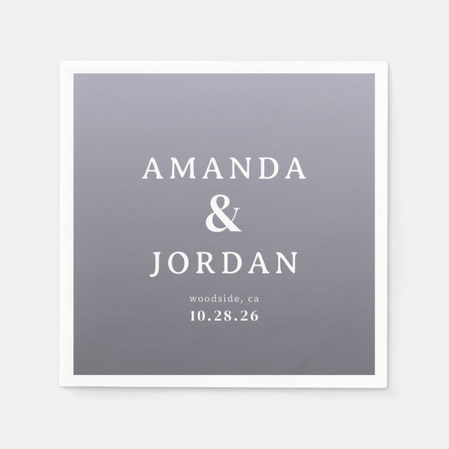 Serene Lavender Minimalist Napkin (Front)