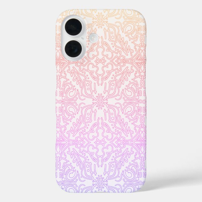 Serene Lavender & Mint Mandala Geometric Tile  Case-Mate iPhone Case (Back)