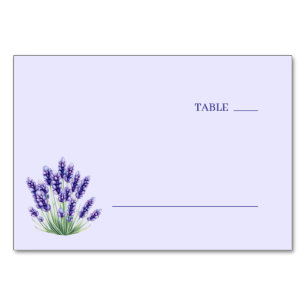 Serene Lavender Watercolor Illustration Table Number
