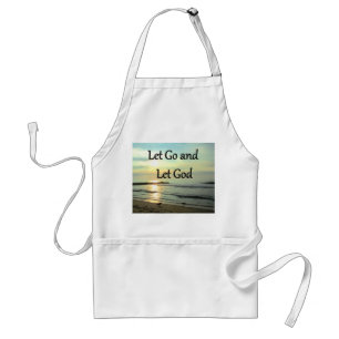 SERENE LET GO AND LET GOD OCEAN PHOTO STANDARD APRON
