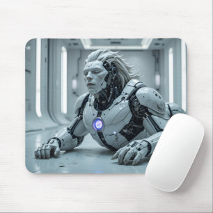 Serene Lion Android Mouse Mat
