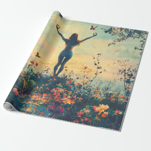 Serene Meditation at Sunrise (1) Wrapping Paper