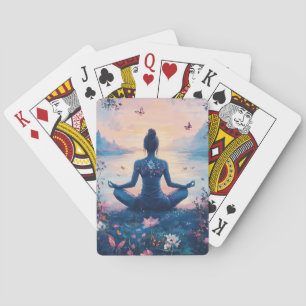 Serene Meditation at Sunrise (2) Playing Cards