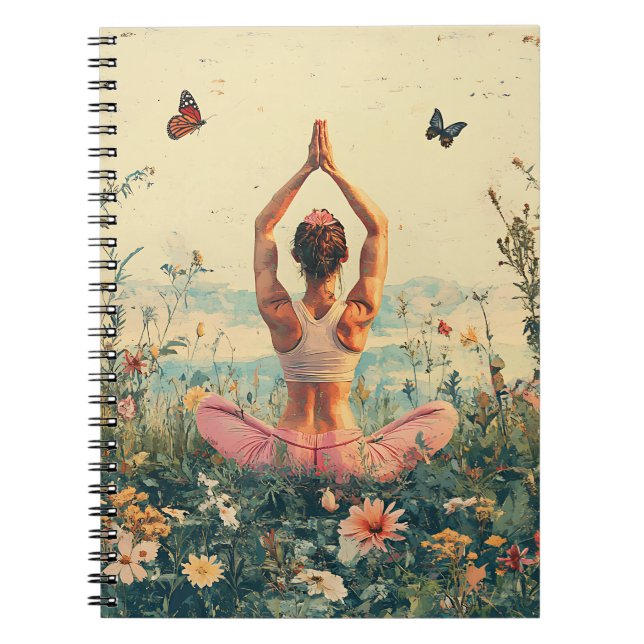 Serene Meditation at Sunrise (3) Notebook (Front)