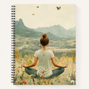 Serene Meditation at Sunrise (6) Notebook