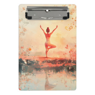 Serene Meditation at Sunrise (7) Mini Clipboard
