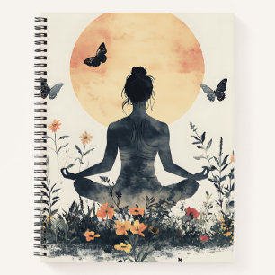 Serene Meditation at Sunrise (8) Notebook