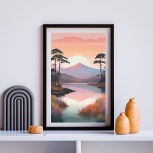 Serene Morning Glow Poster