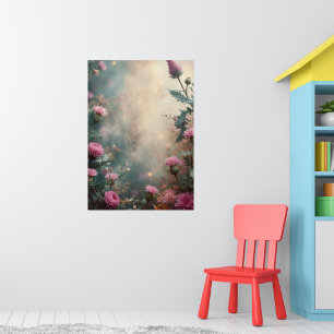 Serene Mountain Lake Art Poster Nature Landscape I