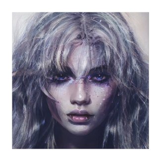 Serene Mystical Dark Fantasy Female Portrait