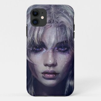 Serene Mystical Dark Fantasy Female Portrait