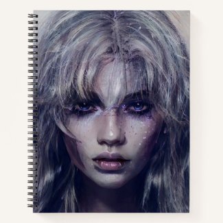 Serene Mystical Dark Fantasy Female Portrait