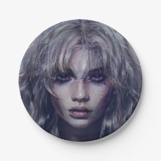 Serene Mystical Dark Fantasy Female Portrait