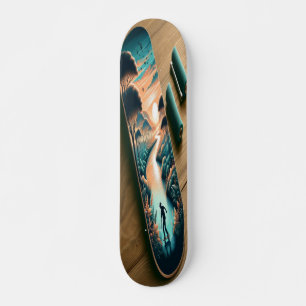 Serene Natural Landscape Skateboard