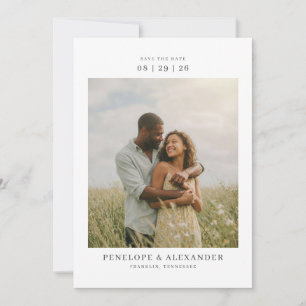 Serene Natural Romantic Photo Save The Date