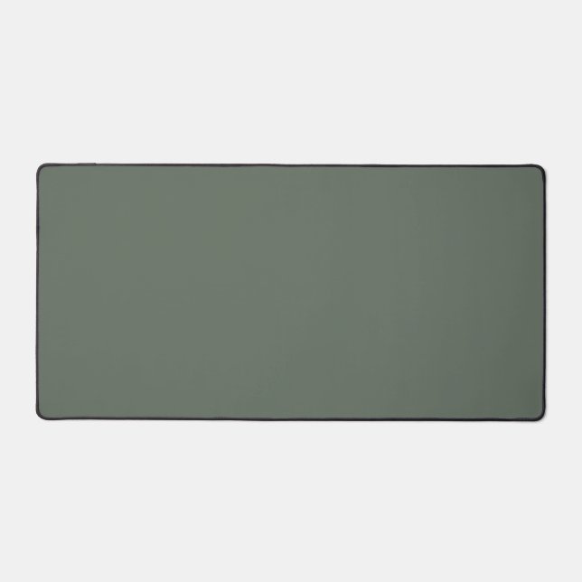 Serene Nature Dark Green Solid Colour Single Shade Desk Mat (Front)