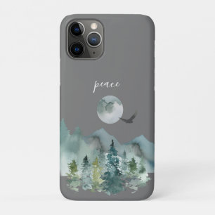Serene Nighttime Mountain Landscape Peace iPhone 11 Pro Case