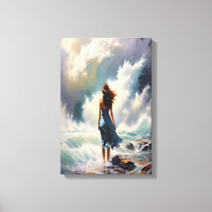 Serene Ocean Escape – Coastal Art Canvas Print