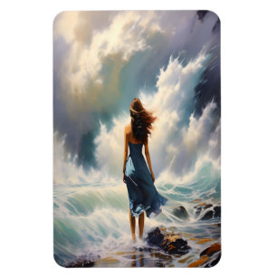 Serene Ocean Escape – Coastal Art Magnet