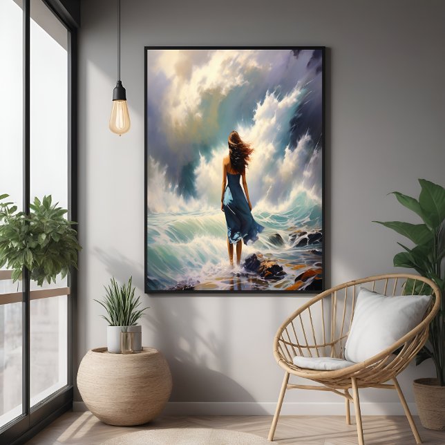 Serene Ocean Escape – Coastal Art Poster (Creator Uploaded)