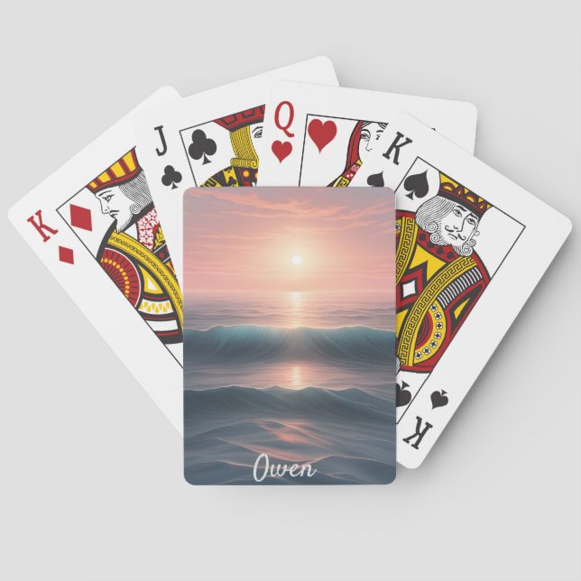 Serene Ocean Playing Cards (Back)